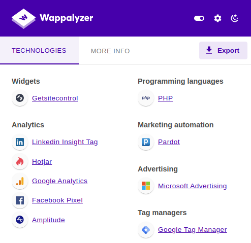 Wappalyzer